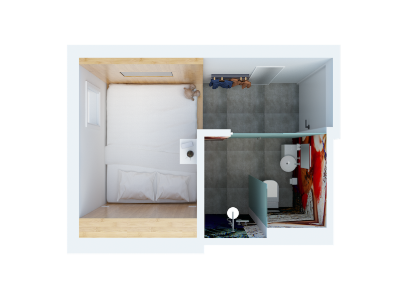 bunk utrecht room for 2 render