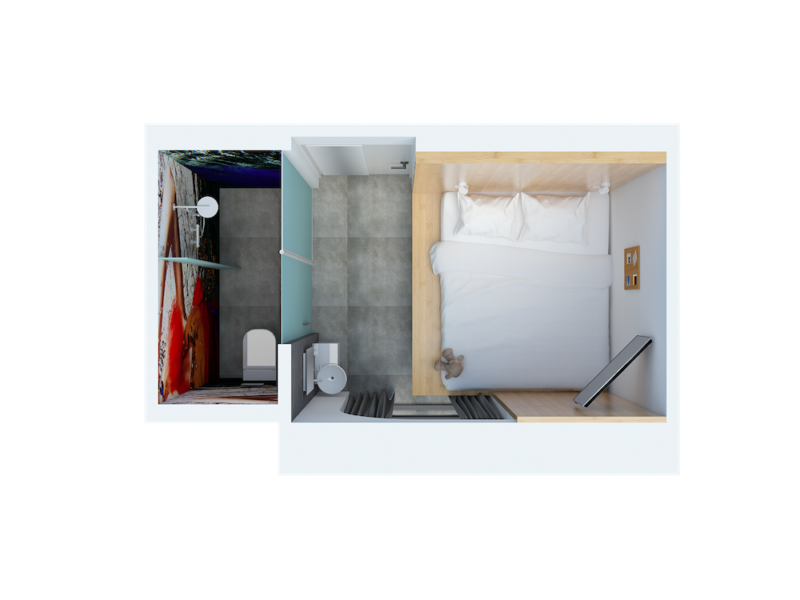 bunk utrecht room plus render